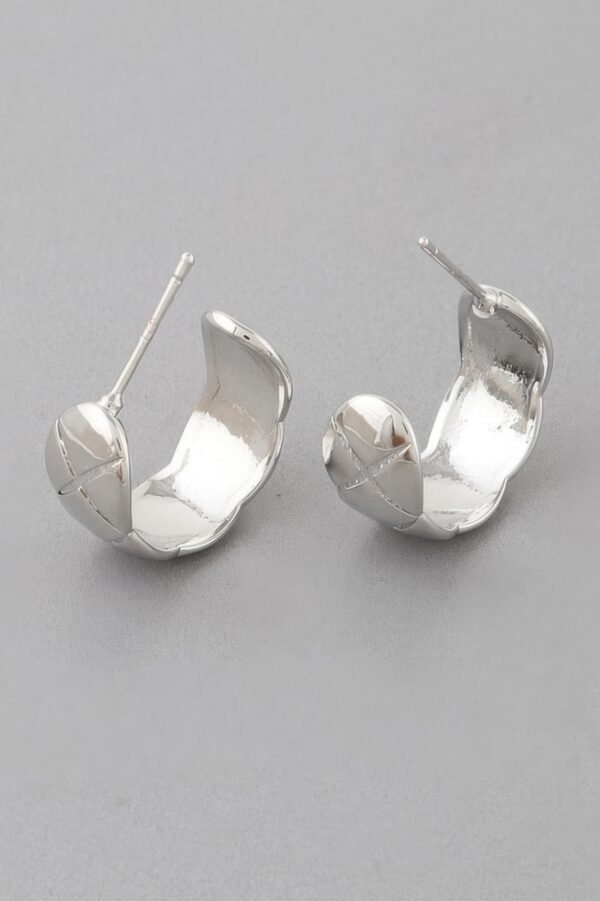 Diamond-Cut Hoop Earrings – Mini Reflective Hoops