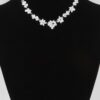Crystal Flower Charm Necklace – Short Pendant