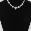 Crystal Flower Charm Necklace – Short Pendant