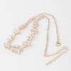 Crystal Flower Charm Necklace – Short Pendant