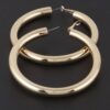 Oversized Tube Hoop Earrings – Smooth Tubular Silhouette
