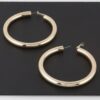 Oversized Tube Hoop Earrings – Smooth Tubular Silhouette