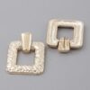 Hammered Frame Cut Earrings – Open Frame Detail