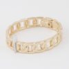 Curb Chain Open Cuff Bracelet – Dimensional Silhouette
