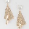 Disco Sequin Cut Drop Earrings