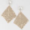 Disco Sequin Cut Drop Earrings