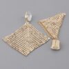 Disco Sequin Cut Drop Earrings