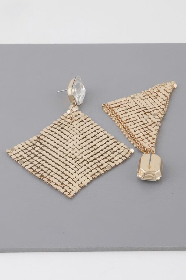 Disco Sequin Cut Drop Earrings