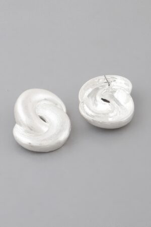 Bulky Double Knot Earrings – Sculptural Statement