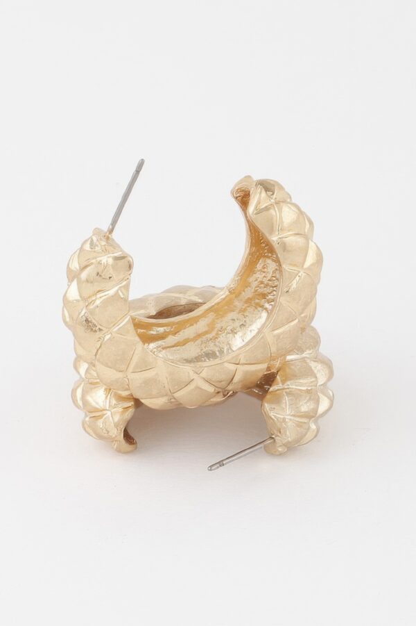 Quilted Hoop Earrings – Textured 2.2 in Statement Hoops