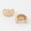 Basket-Weave Mini Hoop Earrings – 1 inch