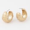 Basket-Weave Mini Hoop Earrings – 1 inch