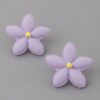 Bright Floral Stud Earrings – Bold 1 x 1 inch