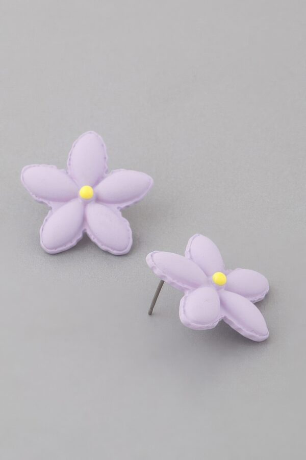 Bright Floral Stud Earrings – Bold 1 x 1 inch