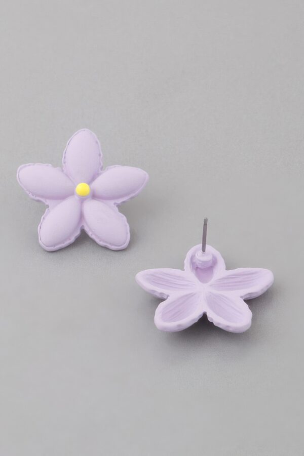 Bright Floral Stud Earrings – Bold 1 x 1 inch