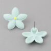 Bright Floral Stud Earrings – Bold 1 x 1 inch