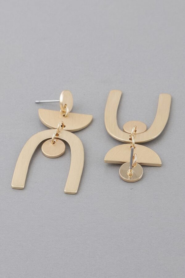Multi-Shape Arch Earrings – Layered Geometric Silhouette