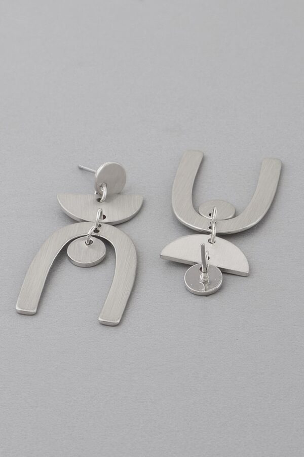 Multi-Shape Arch Earrings – Layered Geometric Silhouette