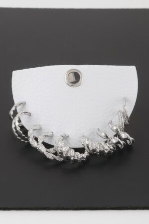 Twisted Multi-Hoop Earring Set – Textured 1 x 1 inch