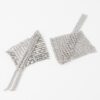Abstract Bead Drop Diamond Earrings – Elongated Drop