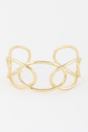 Minimal Wire Open Cuff Bracelet – Sleek Finish