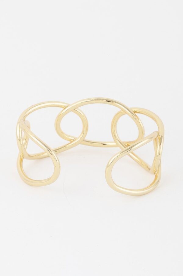 Minimal Wire Open Cuff Bracelet – Sleek Finish