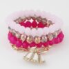 Multi Seashell Crystal Bracelet – Stacked Shell Charm