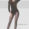 Plus-Size Heart Dot Stretch Stockings