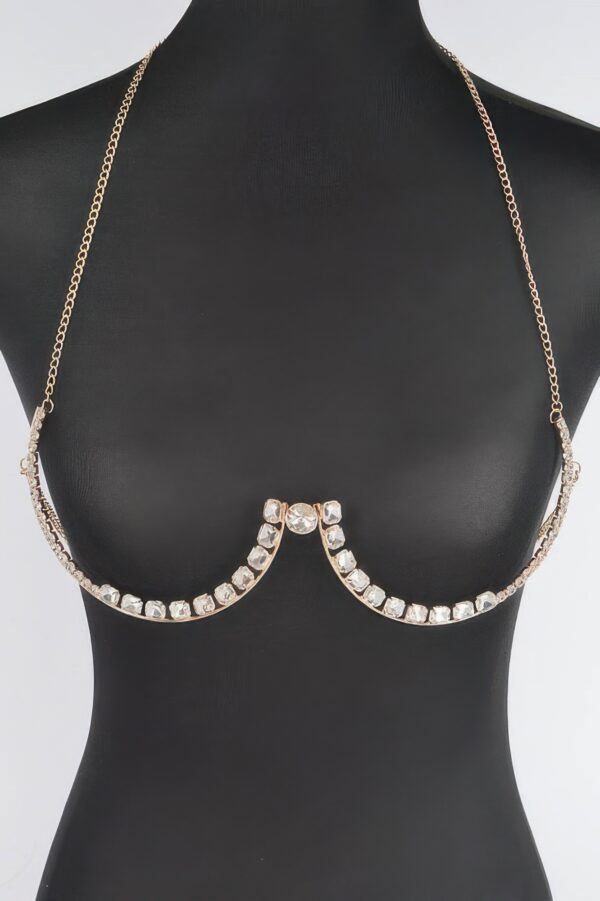 Rhinestone Bra Chain – Layered Sparkle Overlay