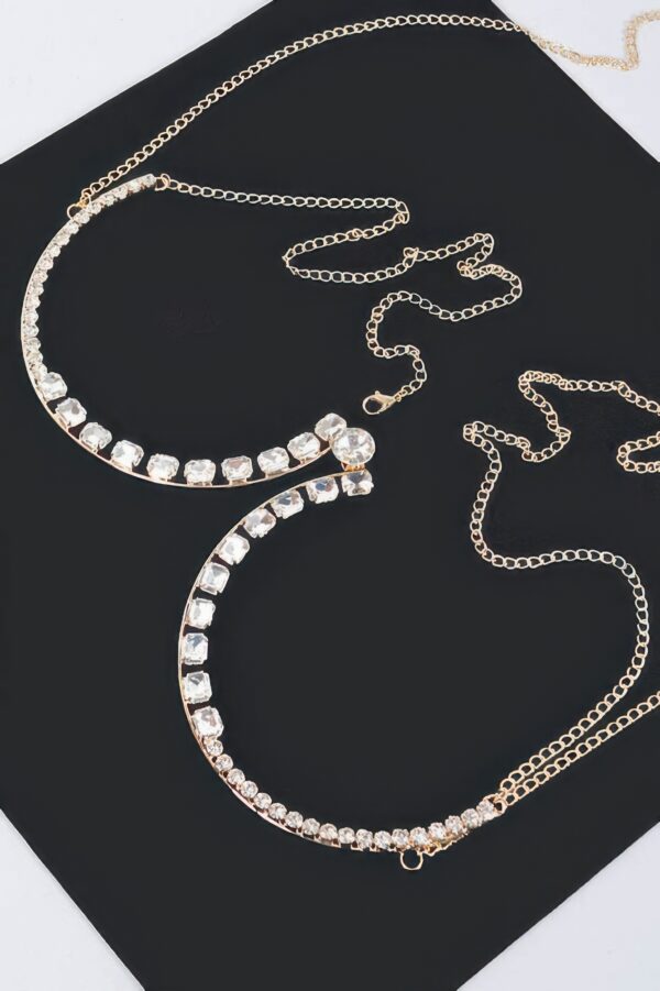 Rhinestone Bra Chain – Layered Sparkle Overlay