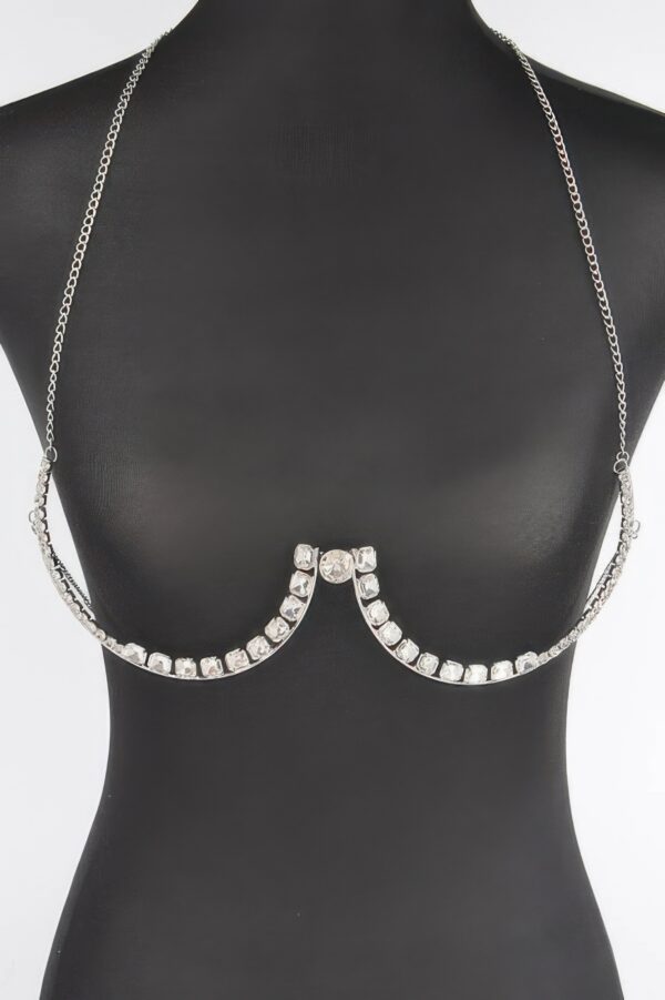 Rhinestone Bra Chain – Layered Sparkle Overlay