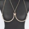 Rhinestone Bra Chain – Draped Mixed Metal Accent
