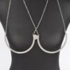 Rhinestone Bra Chain – Draped Mixed Metal Accent