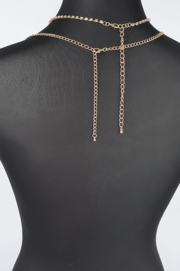 Rhinestone Bra Chain – Contoured Sparkle Accent