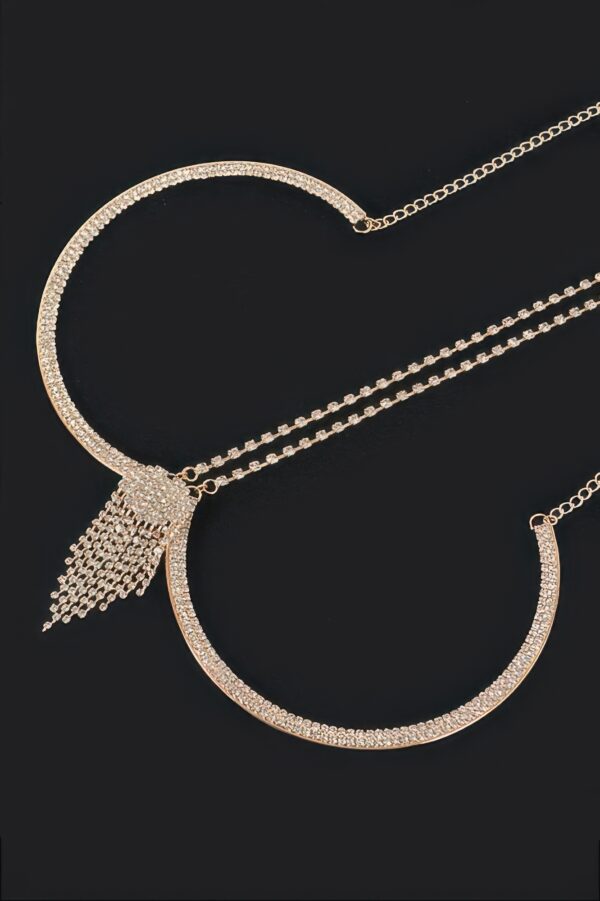 Rhinestone Bra Chain – Contoured Sparkle Accent