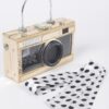 Mirror Vegan Leather Camera Clutch with Clear Panels