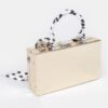Mirror Vegan Leather Camera Clutch with Clear Panels