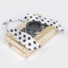 Mirror Vegan Leather Camera Clutch with Clear Panels
