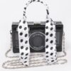 Mirror Vegan Leather Camera Clutch with Clear Panels