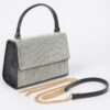 Rhinestone Top-Handle Evening Bag – Structured Sparkle