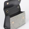 Rhinestone Top-Handle Evening Bag – Structured Sparkle
