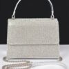 Rhinestone Top-Handle Evening Bag – Structured Sparkle