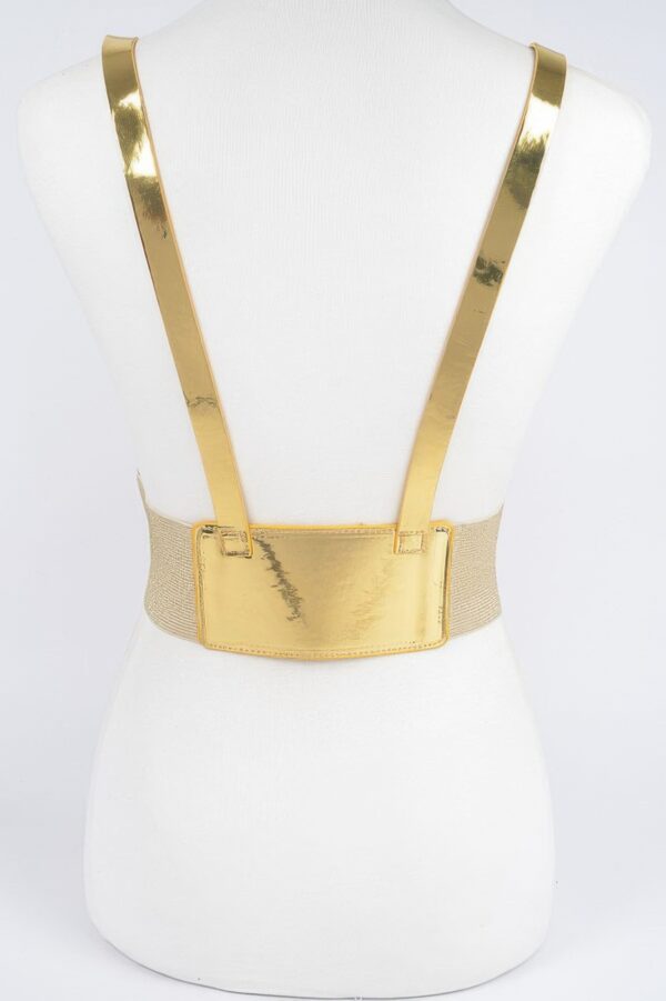 Vegan Harness with Metal Buckles – Strappy Layering