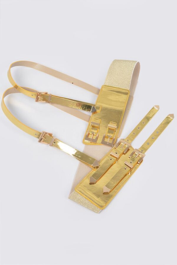 Plus-Size Vegan Harness – Metal Buckle Accent