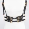 Plus-Size Faux Leather Strappy Harness
