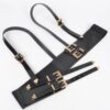 Plus-Size Faux Leather Strappy Harness