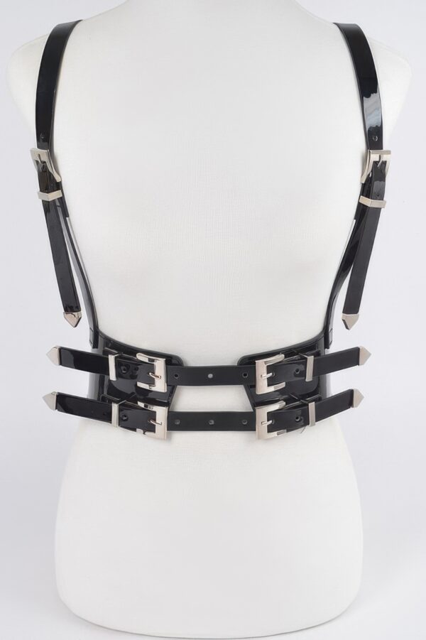 Plus-Size Faux Leather Strappy Harness