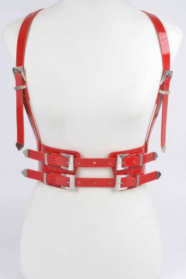 Plus-Size Faux Leather Strappy Harness