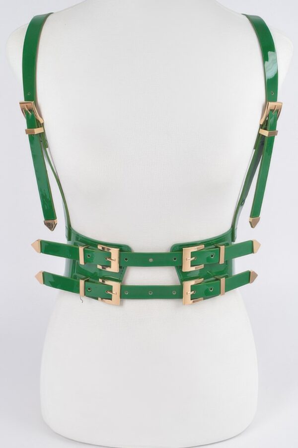 Plus-Size Faux Leather Strappy Harness