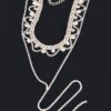 Rhinestone Necklace – Delicate Sparkle, 15.5 in
